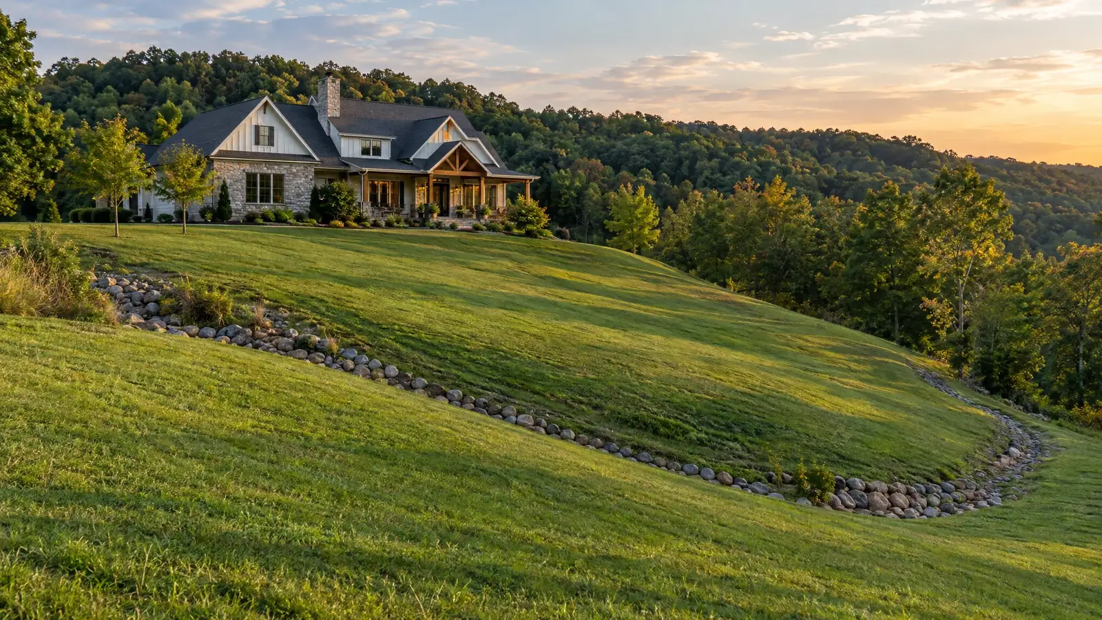 Yard drainage in Fairview, Tennessee