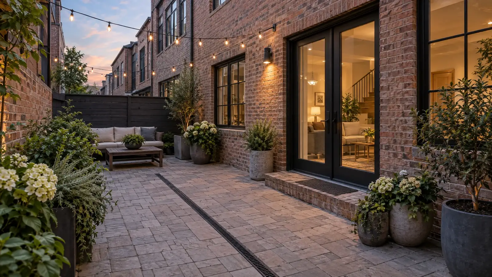 Yard drainage in Germantown, Tennessee