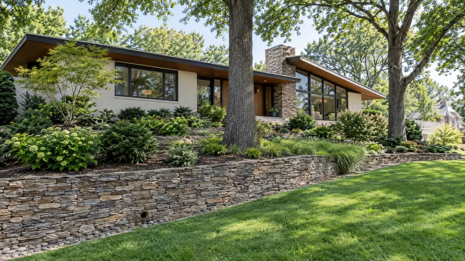 Yard drainage in Green Hills, Tennessee