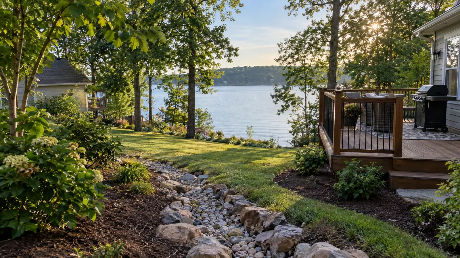 Yard drainage in Hermitage, Tennessee