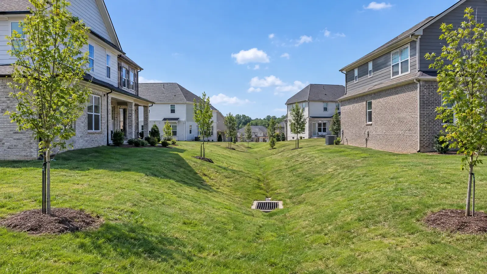 Yard drainage in Mt. Juliet, Tennessee