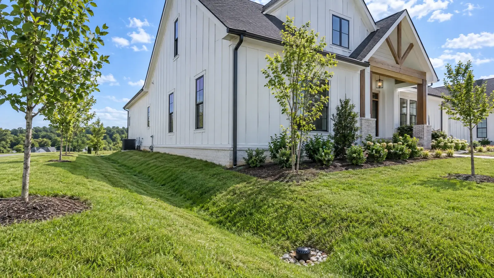 Yard drainage in Nolensville, Tennessee