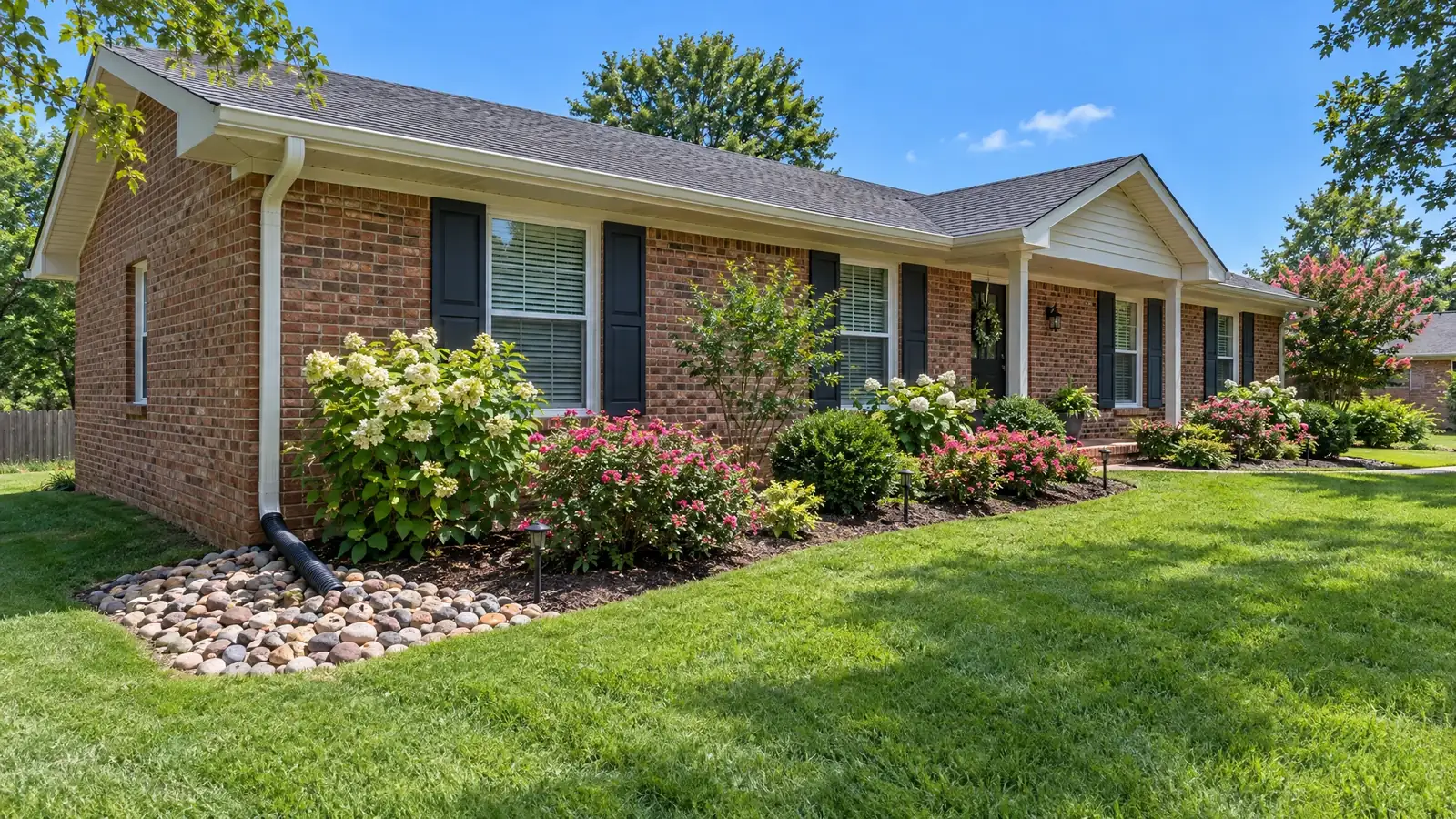 Yard drainage in Smyrna, Tennessee