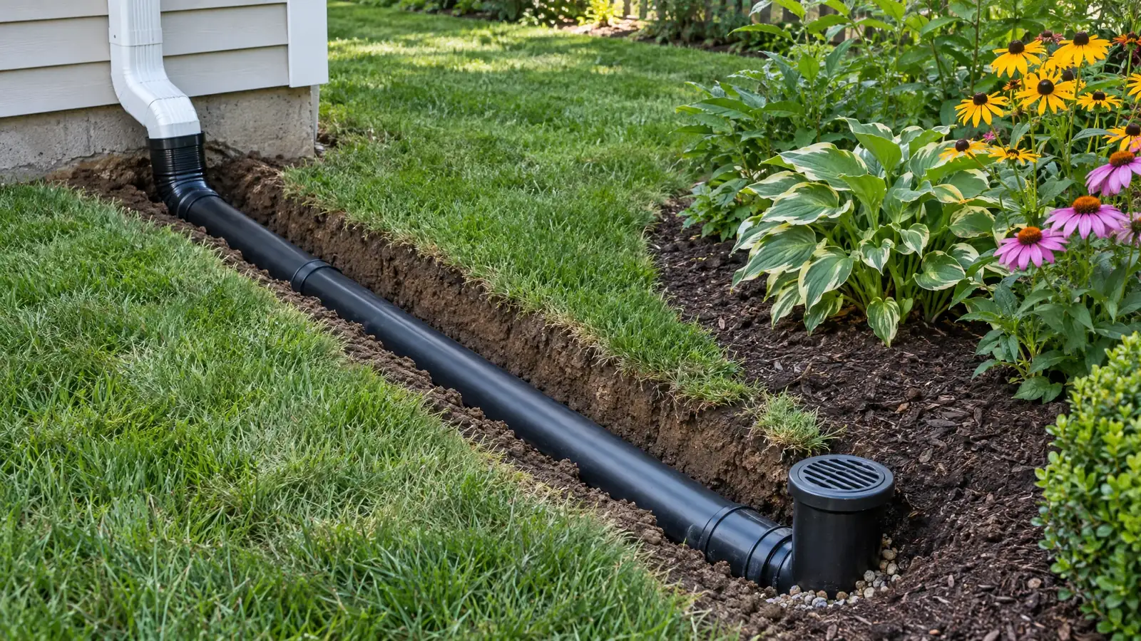 Downspout Drain Lines in Nashville