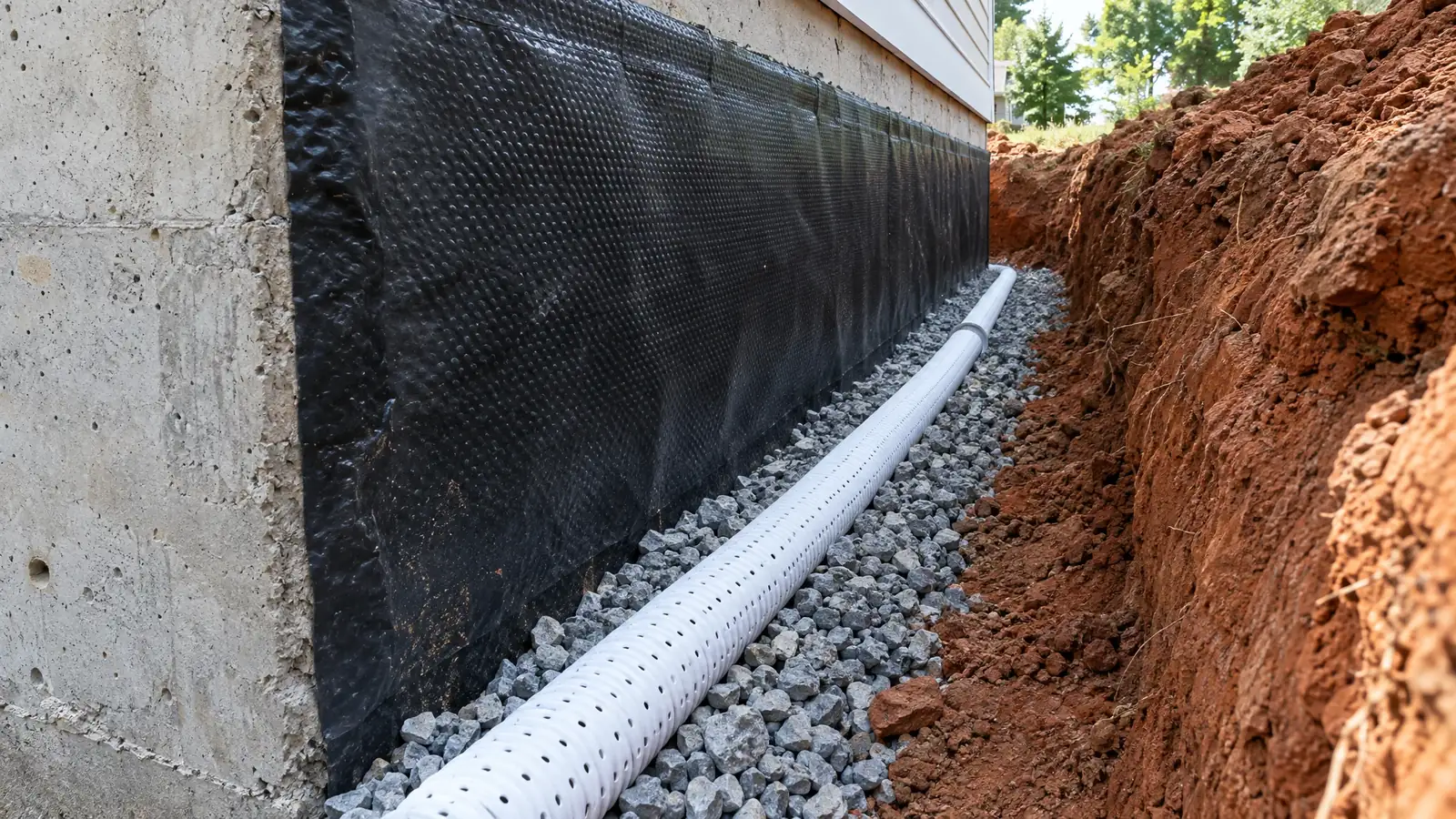 Foundation Drainage & Footing Drains in Nashville