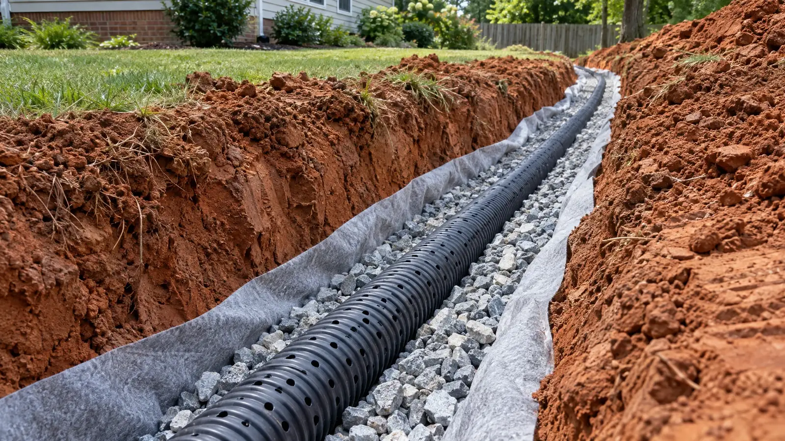 French Drain Installation in Nashville